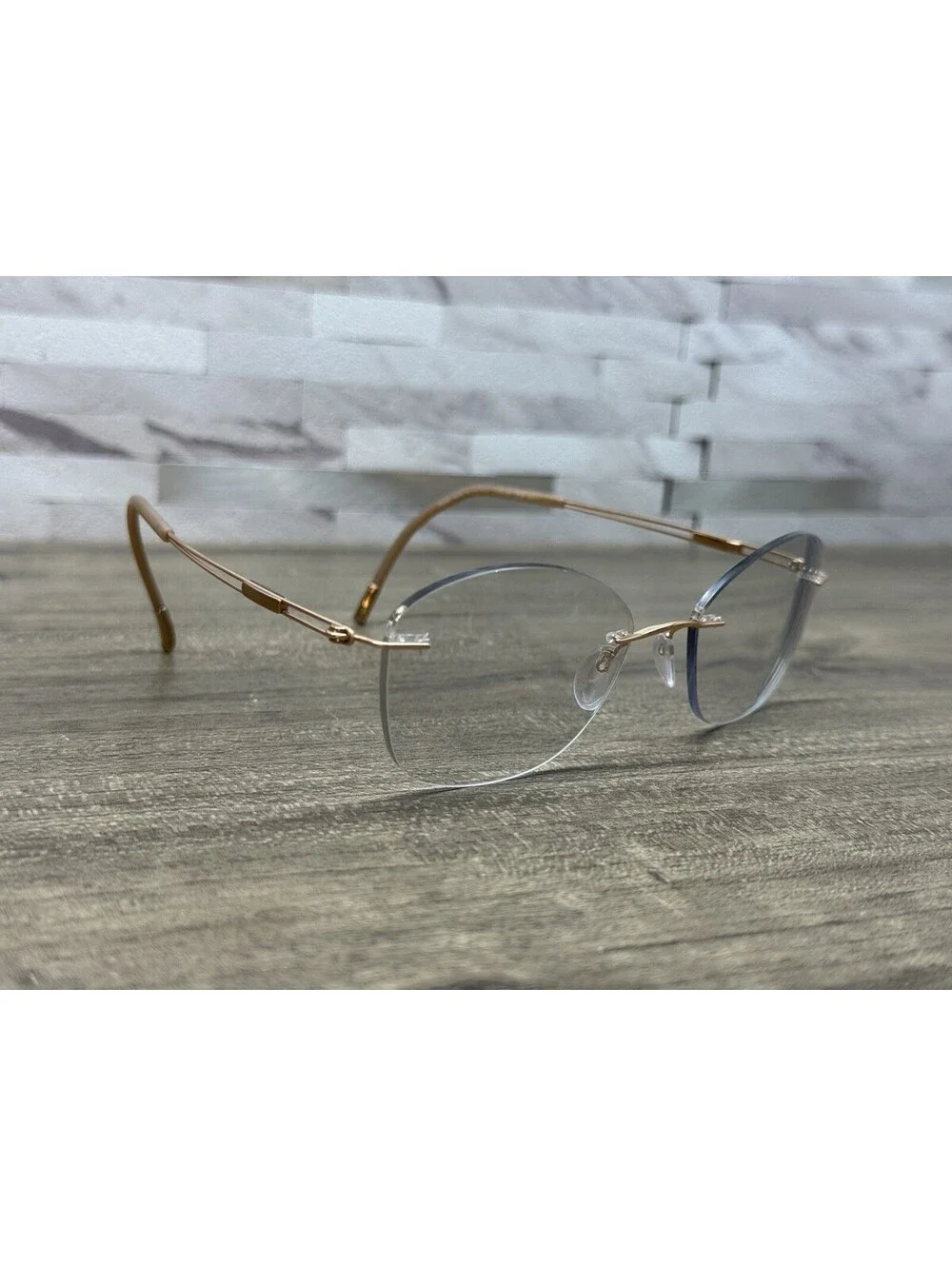 Silhouette Eyeglasses 5521 70 3530 Titan Rose Gold Rimless Austria 53[]19 140